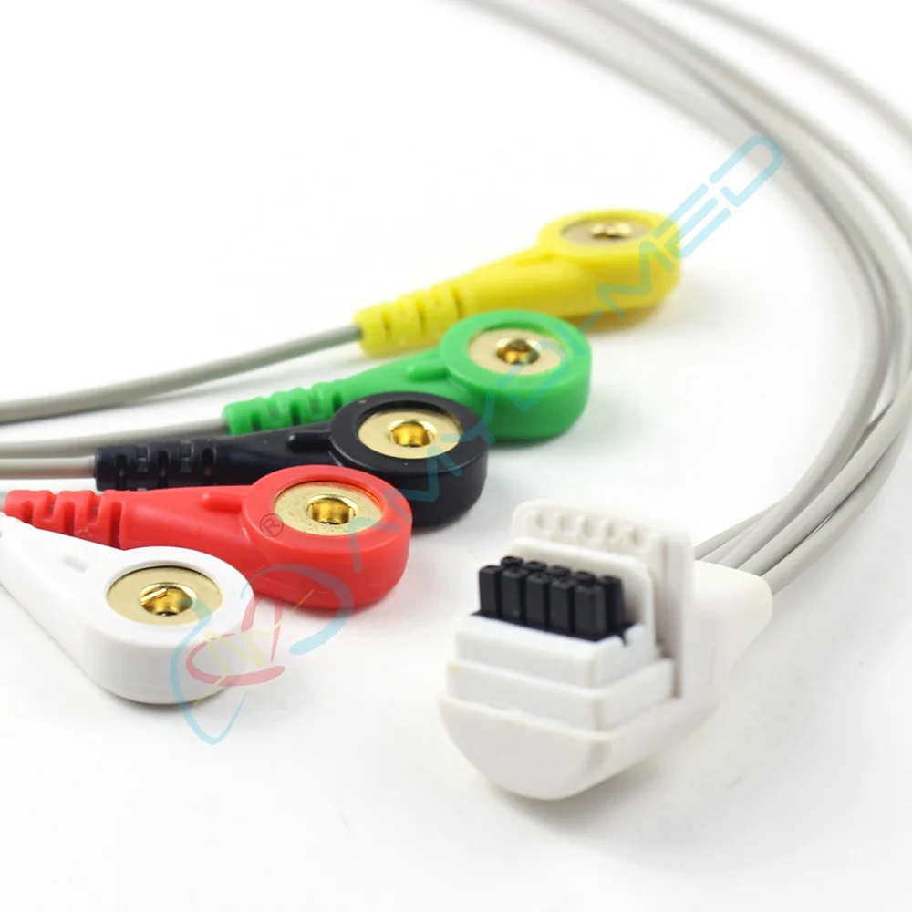 Кабель Amydi-med Ecg, кабель Holter Mortara, высококачественный кабель Aha 5 Lead, 10-контактный кабель Snap Mortara H3 Ecg Holter
Кабель Amydi-med Ecg, кабель Holter Mortara, высококачественный кабель Aha 5 Lead, 10-контактный кабель Snap Mortara H3 Ecg Holter