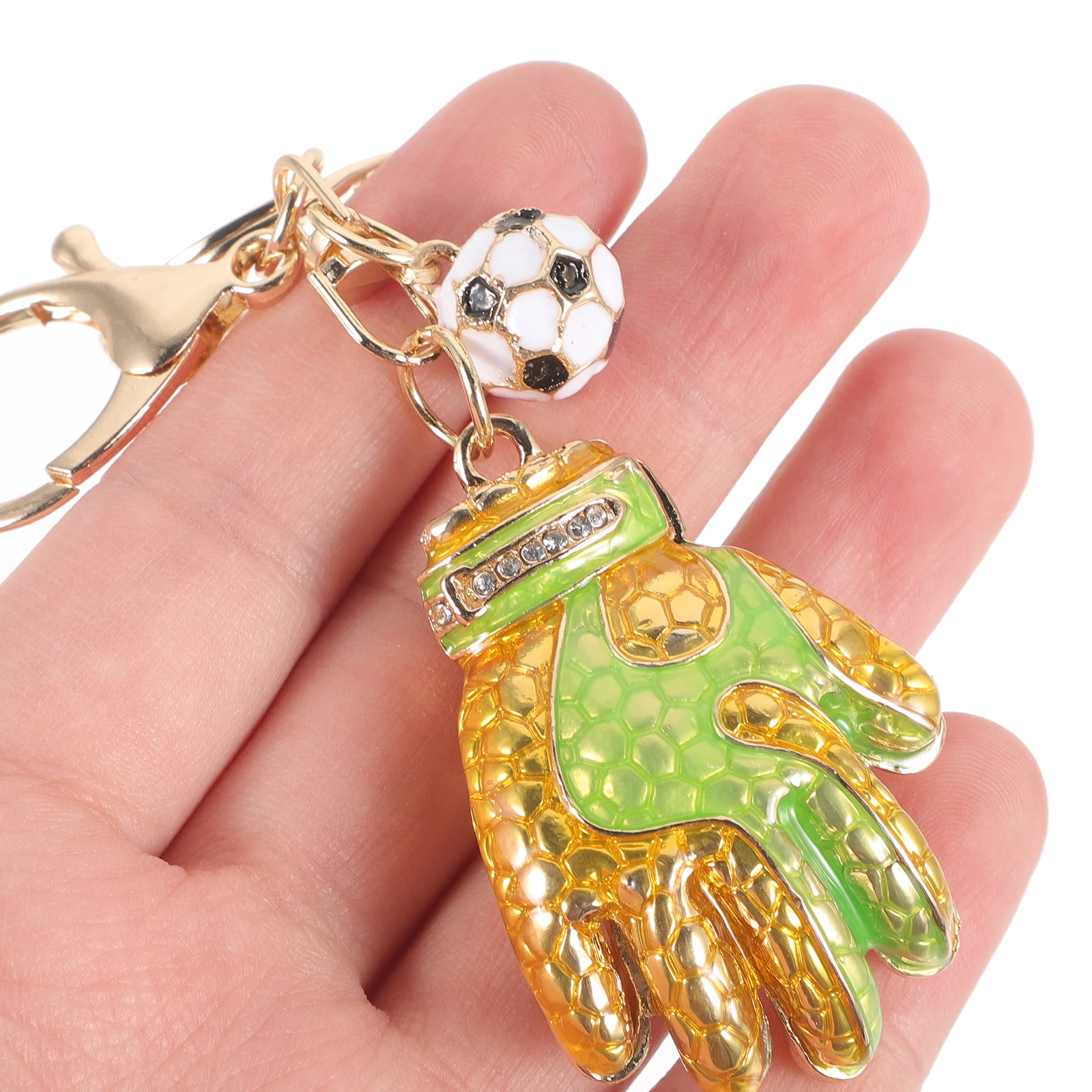 Goalkeeper Gloves Keychain Metal Charm Small Size Light Weight Decorative Pendant for Backpacks Luggage Hanging Gifts
Goalkeeper Gloves Keychain Metal Charm Small Size Light Weight Decorative Pendant for Backpacks Luggage Hanging Gifts