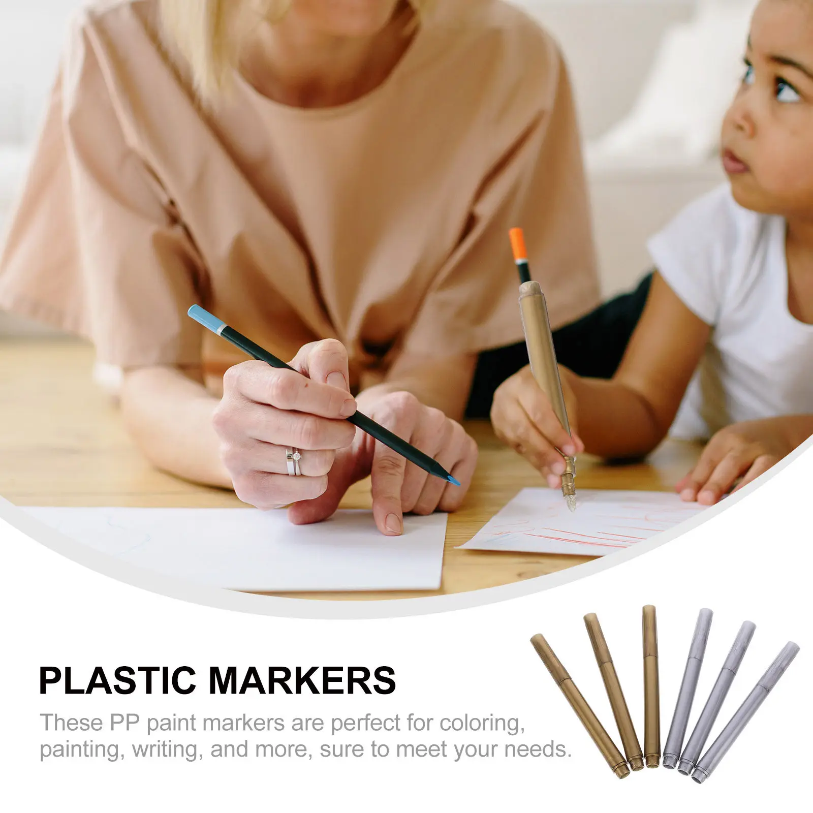 Набор из 6 пластиковых маркеров для рисования на стекле, дереве, камне, холсте, сумках, подарочных карточках, для рисования, письма, живописи, творчества и рукоделия
Набор из 6 пластиковых маркеров для рисования на стекле, дереве, камне, холсте, сумках, подарочных карточках, для рисования, письма, живописи, творчества и рукоделия