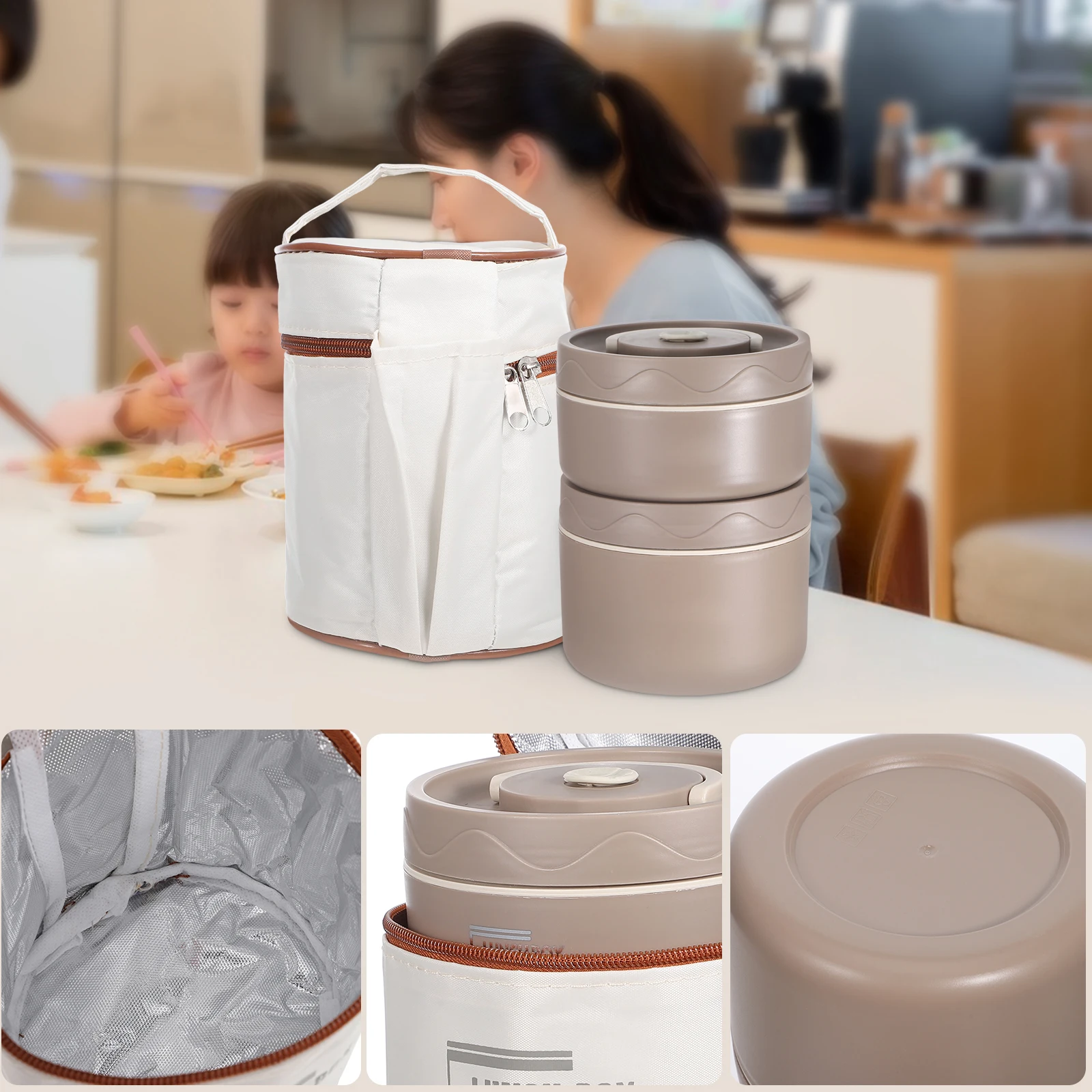 1 set Thermal Lunch Box Set 316 Stainless Steel Insulated Portable Leakproof Food Container Warm Meal Storage For Work School
1 set Thermal Lunch Box Set 316 Stainless Steel Insulated Portable Leakproof Food Container Warm Meal Storage For Work School