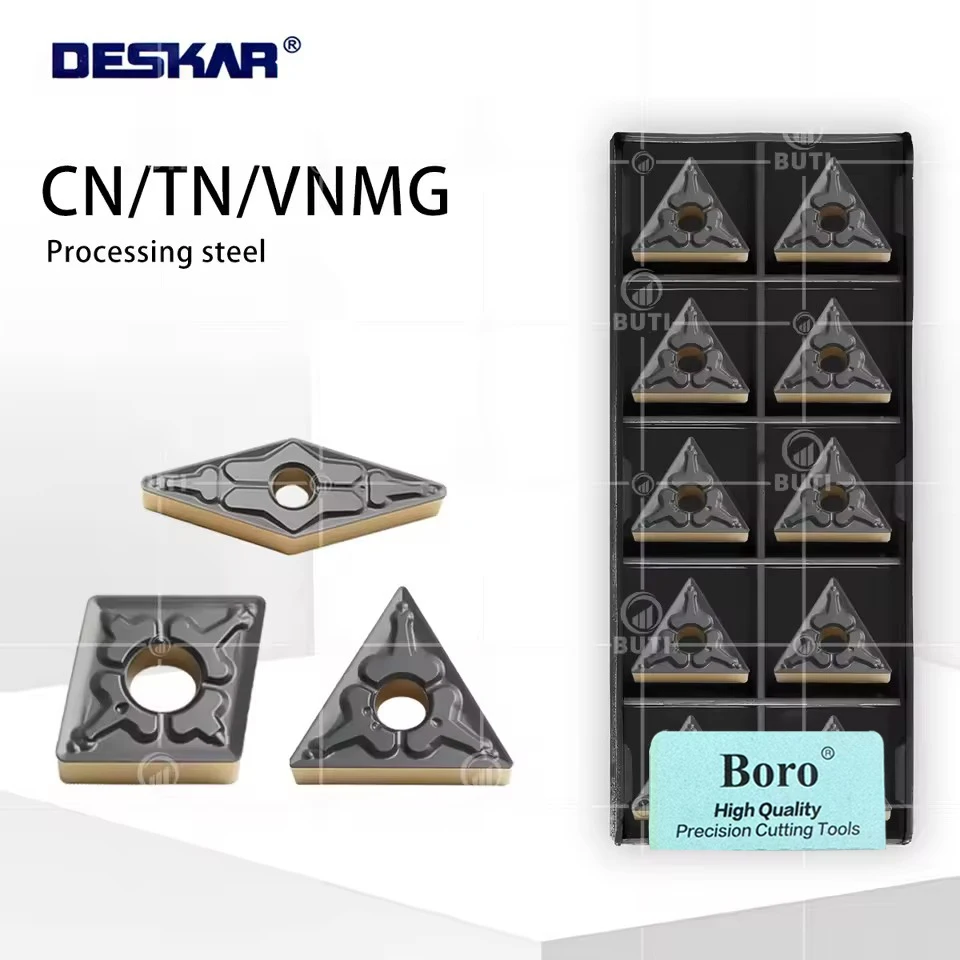 DESKAR 100% Original TNMG WNMG CNMG VNMG TF9218 CNC Dual Color Steel Knife Alloy Wear-resistant Material Processing Steel Toolss
DESKAR 100% Original TNMG WNMG CNMG VNMG TF9218 CNC Dual Color Steel Knife Alloy Wear-resistant Material Processing Steel Toolss