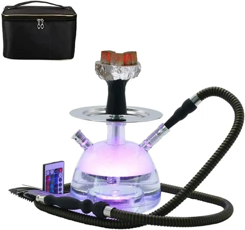 Acrylic Hookah Set with Everything, Micro Bubble Sheesha Hookahs Portable with System Silicone Hookah Bowl Silk Hookah Pipe Tongs for Better Shisha Narguile Smoking
Acrylic Hookah Set with Everything, Micro Bubble Sheesha Hookahs Portable with System Silicone Hookah Bowl Silk Hookah Pipe Tongs for Better Shisha Narguile Smoking