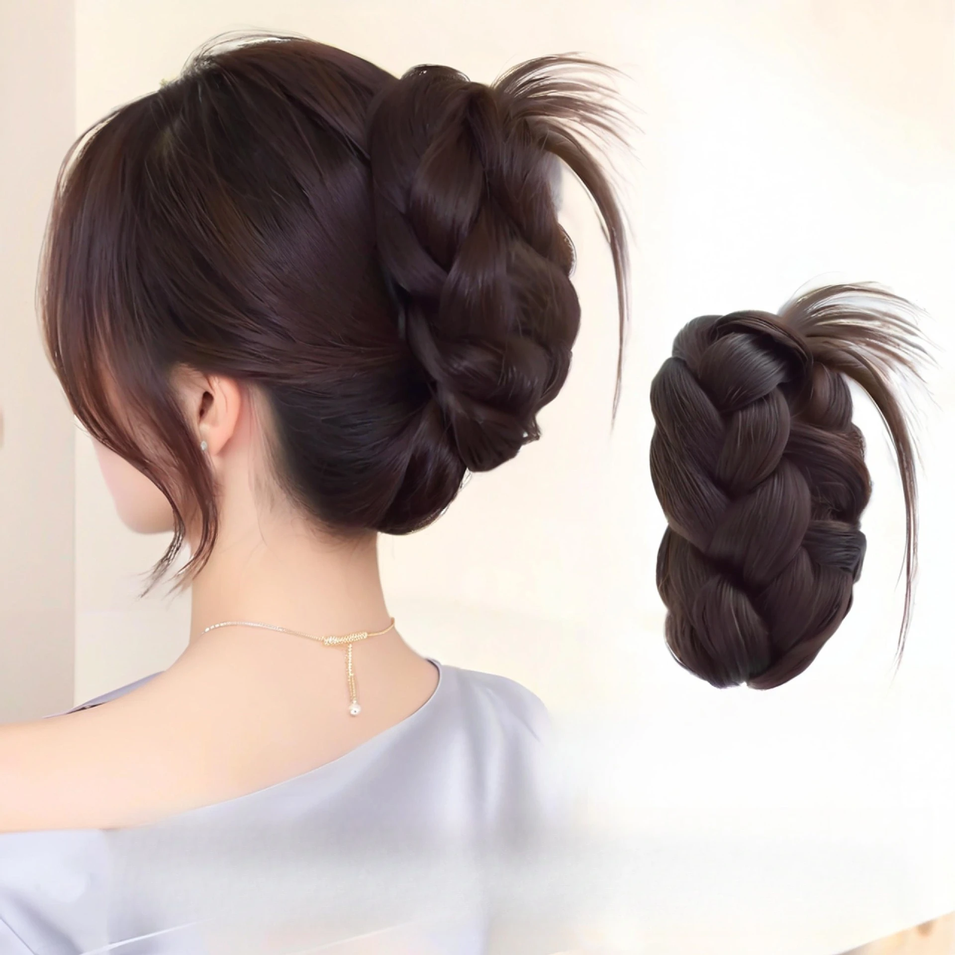 Korean-style Women's Quality Hair Clips with Feather Pads, Ponytail Fixing Accessories, Invisible Traceless Synthetic Fiber Wig
Korean-style Women's Quality Hair Clips with Feather Pads, Ponytail Fixing Accessories, Invisible Traceless Synthetic Fiber Wig