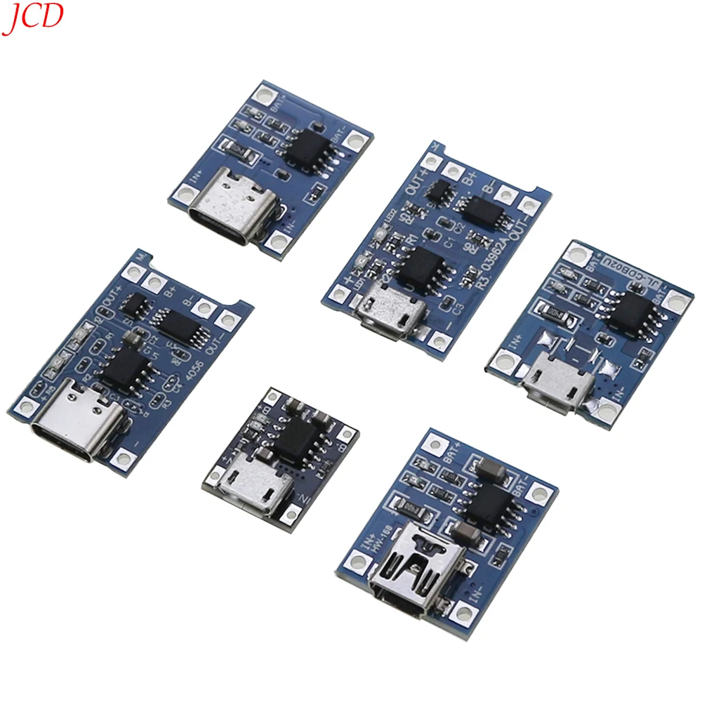 1PCS Type-c/Micro/Mini USB 5V 1A 18650 TP4056 Lithium Battery Charger Module Charging Board With Protection Dual Functions 1A
1PCS Type-c/Micro/Mini USB 5V 1A 18650 TP4056 Lithium Battery Charger Module Charging Board With Protection Dual Functions 1A