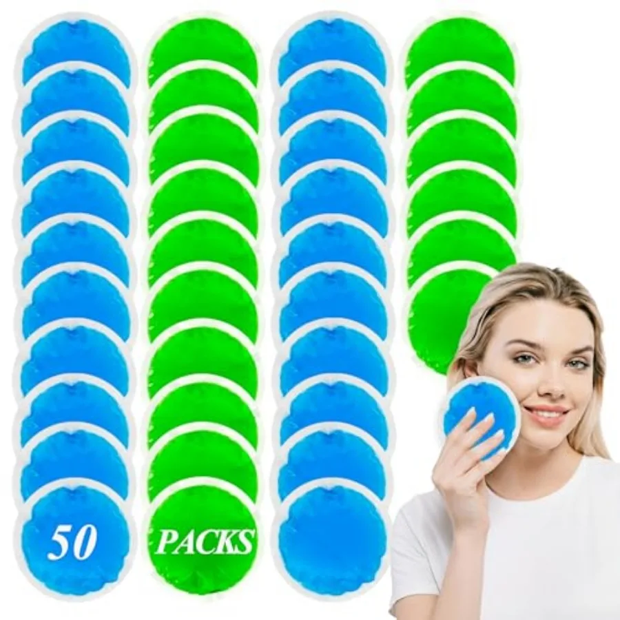 50 Pack Small Ice Pack for Injuries Reusable, Hot and Cold Gel Ice Pack for Face, Eyes, Neck, Teeth, Feet, Headache, Allergies,
50 Pack Small Ice Pack for Injuries Reusable, Hot and Cold Gel Ice Pack for Face, Eyes, Neck, Teeth, Feet, Headache, Allergies,
