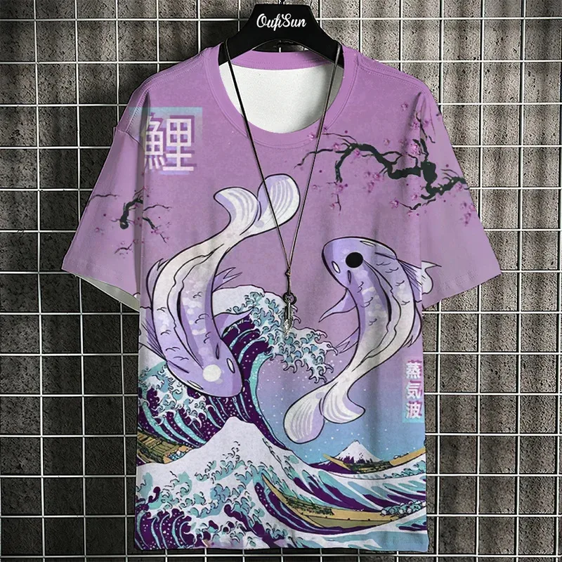 Ukiyo-E T-Shirt For Men Japanese Tshirts 3d Animal Fish Print Short Sleeve Tees Tops Casual Sweatshirt Men's Clothing S-4XL
Ukiyo-E T-Shirt For Men Japanese Tshirts 3d Animal Fish Print Short Sleeve Tees Tops Casual Sweatshirt Men's Clothing S-4XL