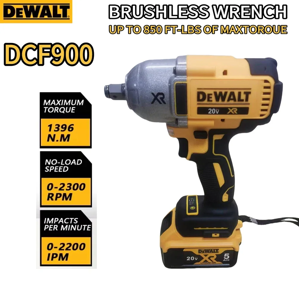 DEWALT DCF900 Kit 1/2In Brushless Cordless High Torque Impact Wrench With Hog Ring Anvil 20V Power Tools DEWALT Battery Charger
DEWALT DCF900 Kit 1/2In Brushless Cordless High Torque Impact Wrench With Hog Ring Anvil 20V Power Tools DEWALT Battery Charger