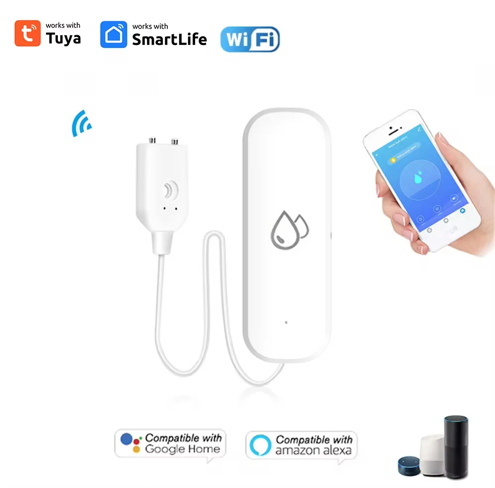 Tuya WiFi Water Sensor Leakage Alarm Flood Leak Detector Smart Home APP Remote Control Smart Home Security Protection
Tuya WiFi Water Sensor Leakage Alarm Flood Leak Detector Smart Home APP Remote Control Smart Home Security Protection