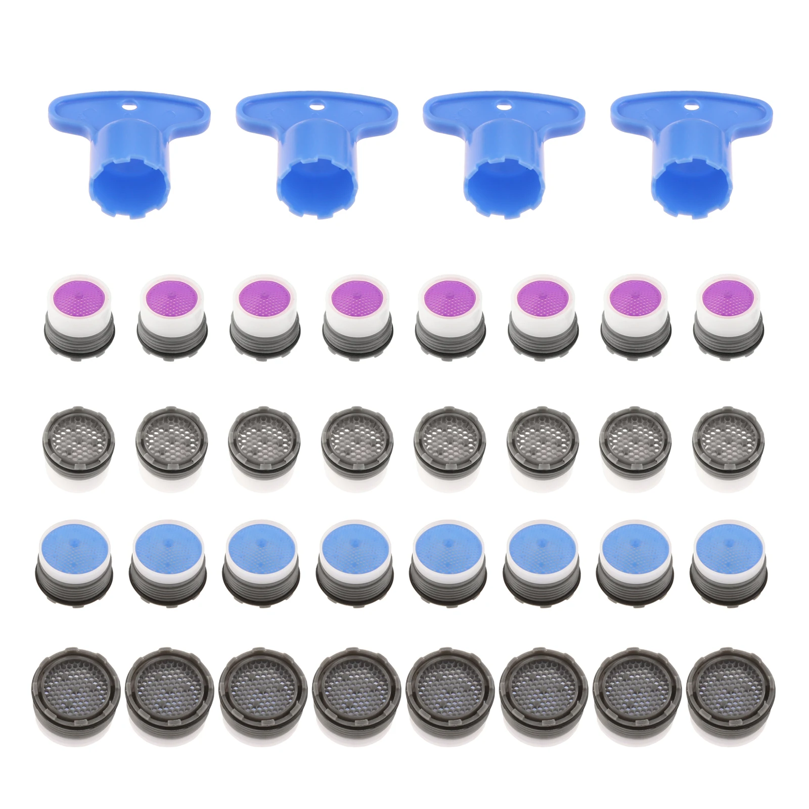 10 or 6pcs M18 M16 Faucet Aerator With 2pcs Removal Wrench Water Saving Tap Filter Bathroom Kitchen Basin Replacement Fitting
10 or 6pcs M18 M16 Faucet Aerator With 2pcs Removal Wrench Water Saving Tap Filter Bathroom Kitchen Basin Replacement Fitting