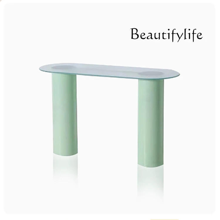Acrylic cream style dressing table minimalist high-end oval dining table design art porch
Acrylic cream style dressing table minimalist high-end oval dining table design art porch