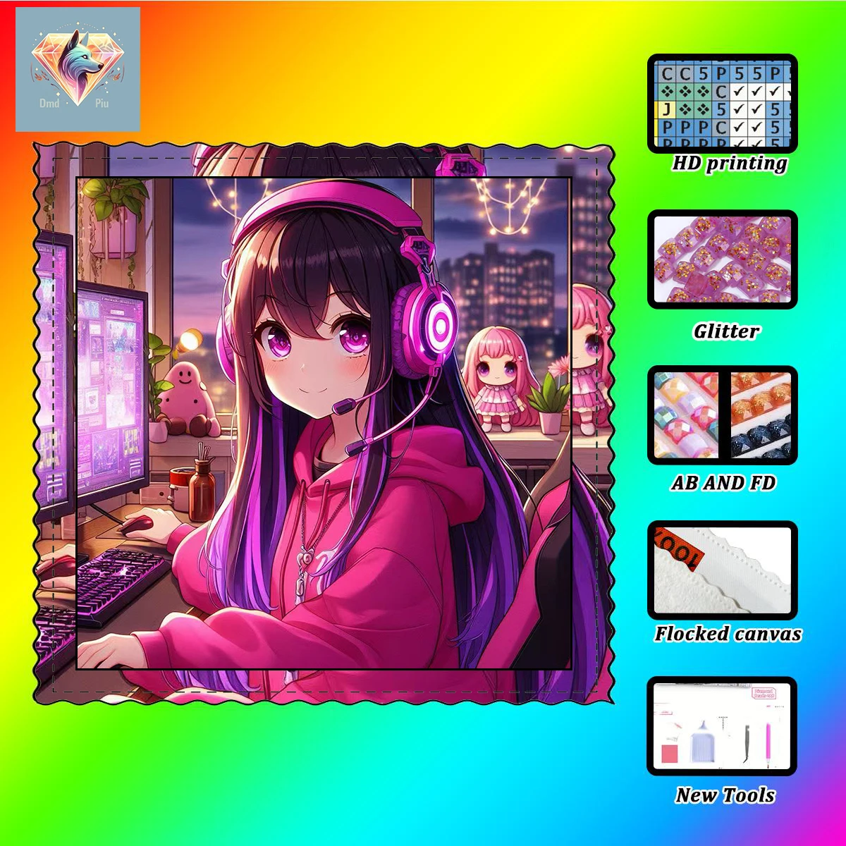 【Piu Diamond Art】The girls 100% resin FD+ab+xc Diamond Stamping Kit Perfect Masterpiece worth Buying
【Piu Diamond Art】The girls 100% resin FD+ab+xc Diamond Stamping Kit Perfect Masterpiece worth Buying