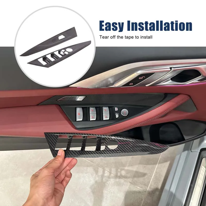 For BMW 4 Series/G26 2020-2023 window lifter decorative frame Auto parts Real carbon fiber Convertible/hard top version
For BMW 4 Series/G26 2020-2023 window lifter decorative frame Auto parts Real carbon fiber Convertible/hard top version