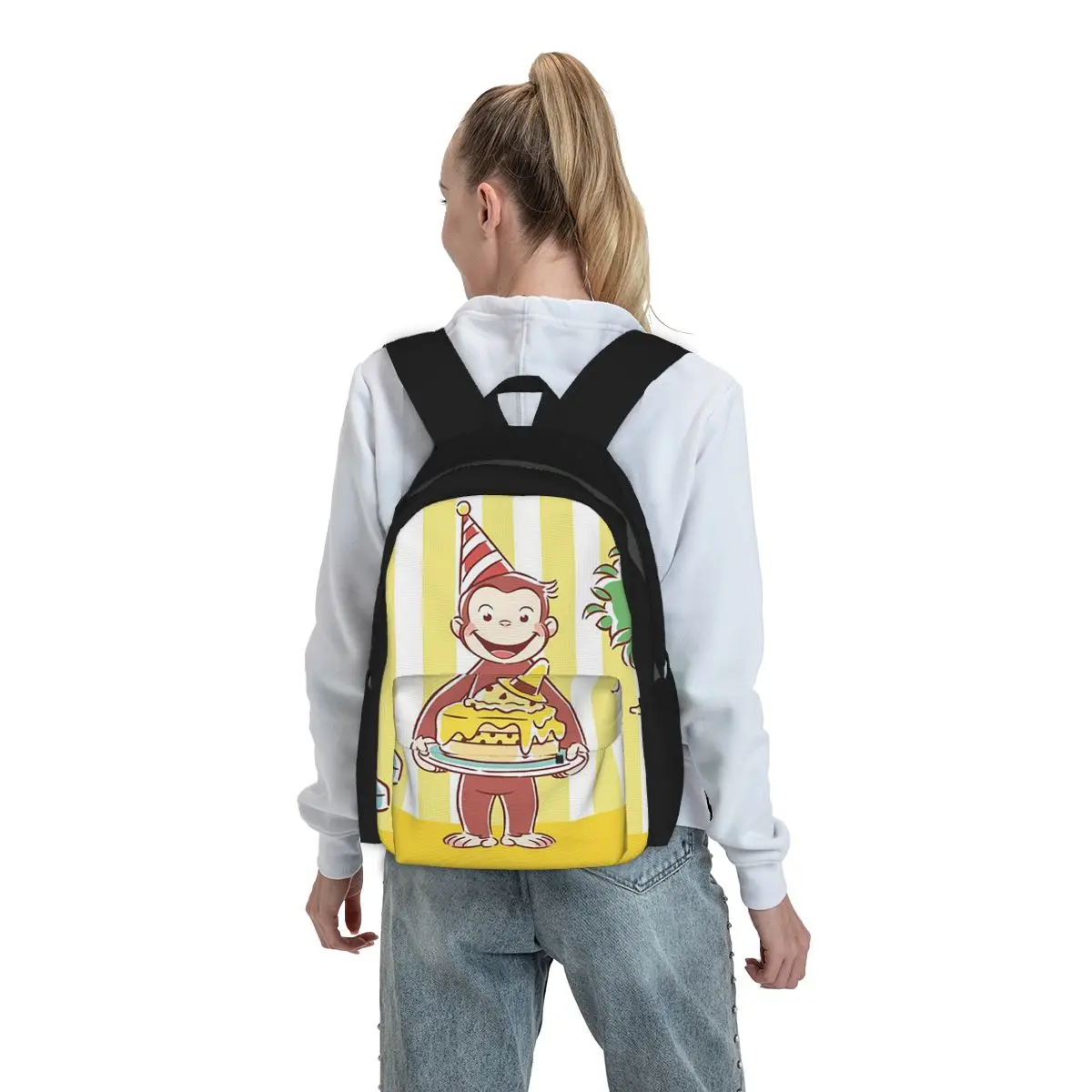 George The Curious Monkey Backpack Student BookBag Children School Bag Computer Shoulder Bags for Men Women
George The Curious Monkey Backpack Student BookBag Children School Bag Computer Shoulder Bags for Men Women