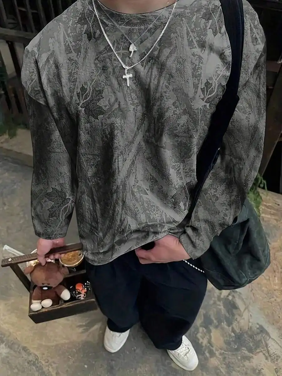 Men Casual Branch Print Long Sleeve T-Shirt Autumn Fall
Men Casual Branch Print Long Sleeve T-Shirt Autumn Fall
