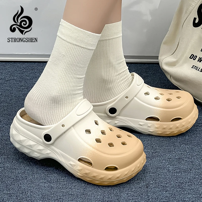 STRONGSHEN Women Platform Sandals Summer Closed Toe Non-slip Beach Slippers Woman Lightweight Soft Bottom Non-slip Sandalias
STRONGSHEN Women Platform Sandals Summer Closed Toe Non-slip Beach Slippers Woman Lightweight Soft Bottom Non-slip Sandalias