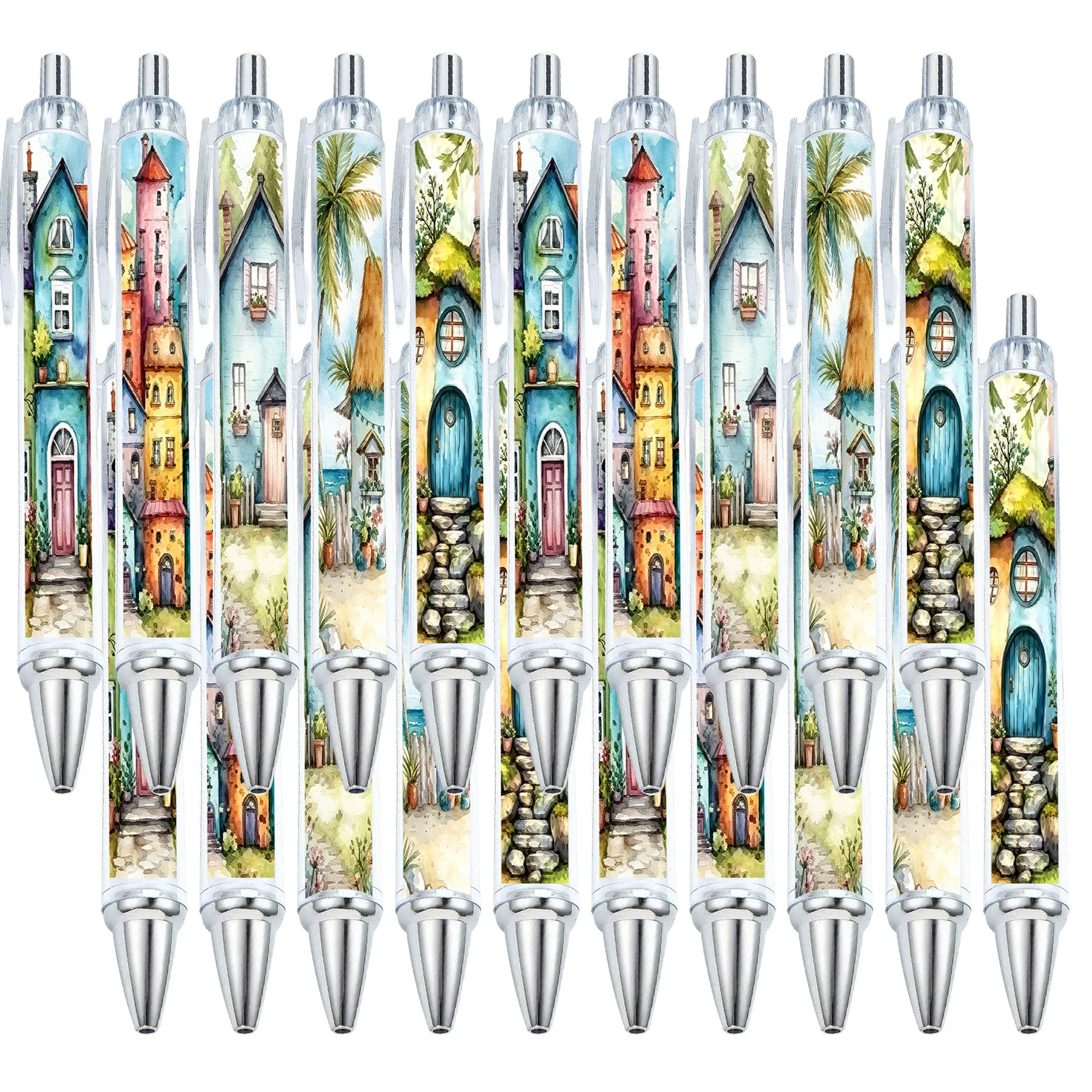 11pcs Dream Alien Wooden House Theme Ballpoint Pen Dream World Series Gift Pen Holiday Party Gift Random Style
11pcs Dream Alien Wooden House Theme Ballpoint Pen Dream World Series Gift Pen Holiday Party Gift Random Style