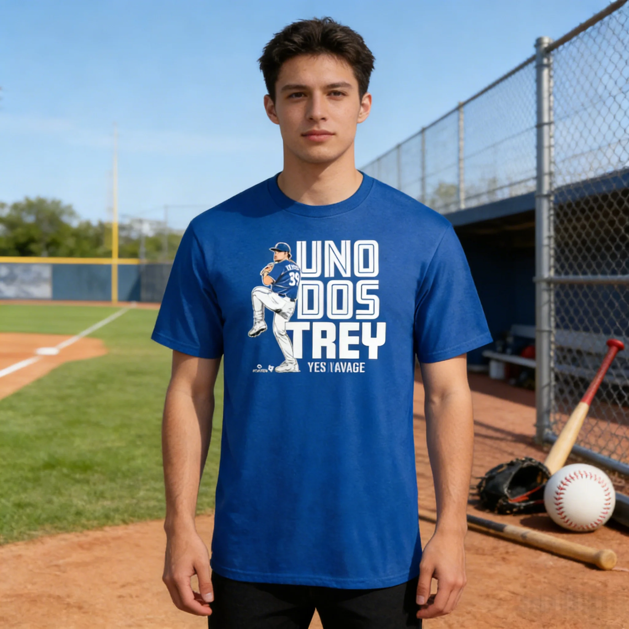 Футболка унисекс Trey Yesavage Toronto Blue Jays Breakingt Uno Dos Trey, мужская и женская, оверсайз, модная повседневная спортивная одежда
Футболка унисекс Trey Yesavage Toronto Blue Jays Breakingt Uno Dos Trey, мужская и женская, оверсайз, модная повседневная спортивная одежда