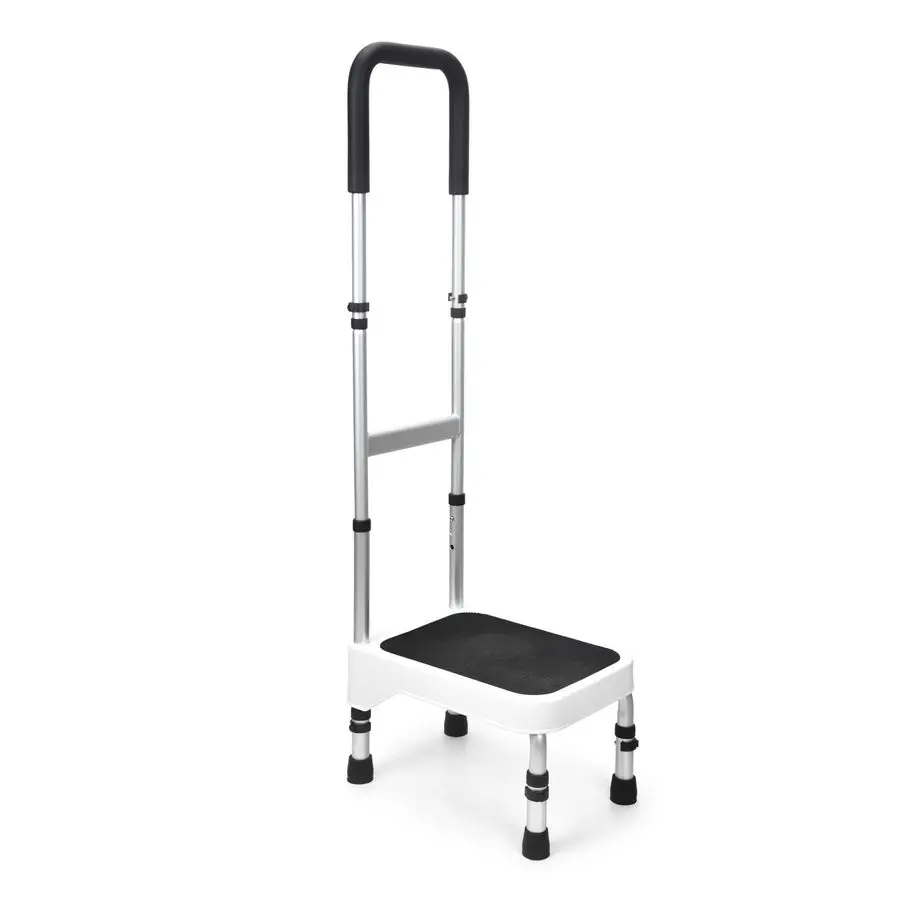 Step Stool with Handle for Elderly, Aluminum Step Stools for Adults, Step Stool for Bed, Step Stool with Adjustable Handle and L
Step Stool with Handle for Elderly, Aluminum Step Stools for Adults, Step Stool for Bed, Step Stool with Adjustable Handle and L