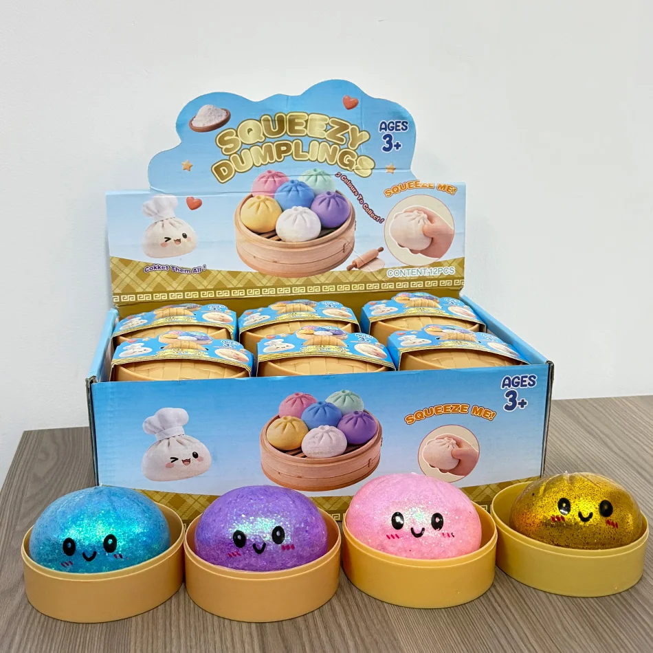 Glitter Dumpling Glitter Dumpling Squishy with Box Dumplings Sensory Squeeze Toy for Stress Relief
Glitter Dumpling Glitter Dumpling Squishy with Box Dumplings Sensory Squeeze Toy for Stress Relief