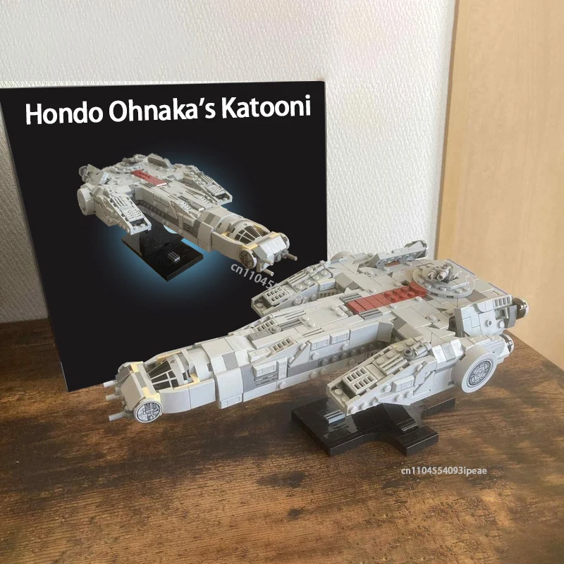 MOC Hondo Ohnaka's Katooni Spaceship Building Blocks Model DIY Technology Sci-fi Movie Assembly Bricks Kids Toy Christmas Gift
MOC Hondo Ohnaka's Katooni Spaceship Building Blocks Model DIY Technology Sci-fi Movie Assembly Bricks Kids Toy Christmas Gift