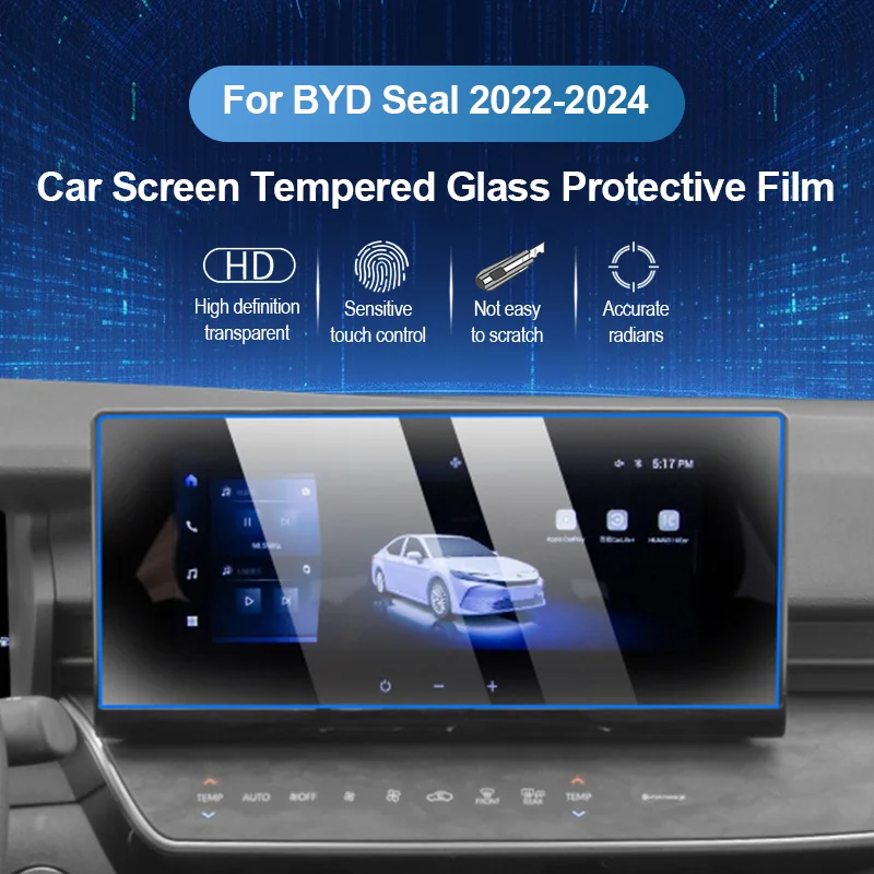 HD Car Interior Accessories Navigation Screen Tempered Glass Protective Film Anti-scratch Film for BYD Seal 2022 2023 2024 2025
HD Car Interior Accessories Navigation Screen Tempered Glass Protective Film Anti-scratch Film for BYD Seal 2022 2023 2024 2025