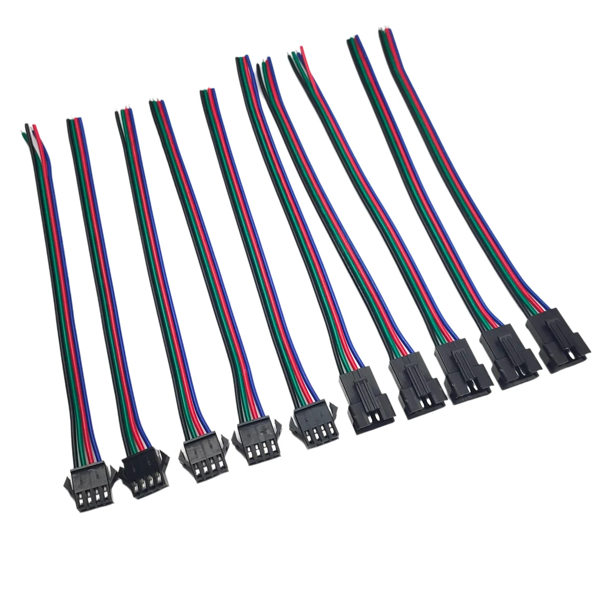 5-50 Pairs 15cm JST SM 4 Pin Extension Cable, Male to Female Connector Wire for WS2811 WS2812B WS2815 RGB 5050 3528 LED Strip
5-50 Pairs 15cm JST SM 4 Pin Extension Cable, Male to Female Connector Wire for WS2811 WS2812B WS2815 RGB 5050 3528 LED Strip