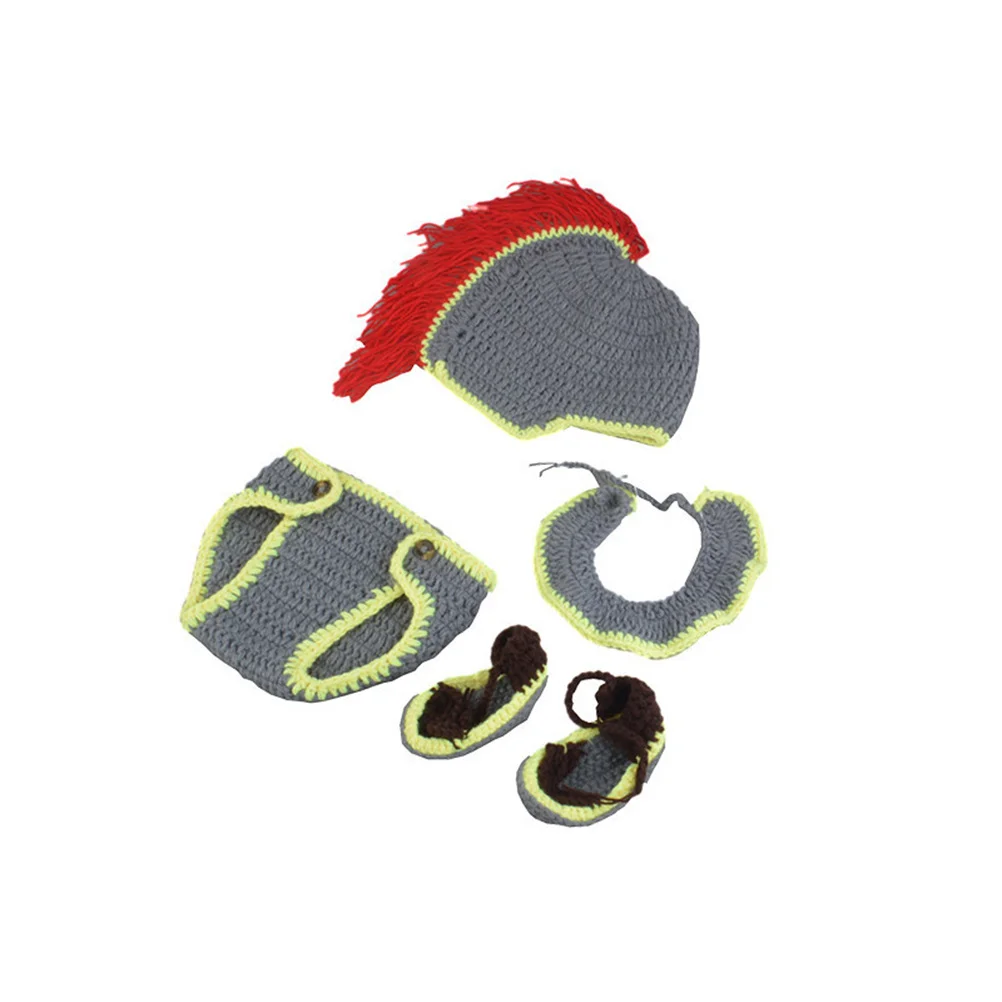 4Pcs Newborn Baby Photography Props Knight Suit Photo Outfits Knitted Unisex Hat Pant Shoes Costume Exquisite Design
4Pcs Newborn Baby Photography Props Knight Suit Photo Outfits Knitted Unisex Hat Pant Shoes Costume Exquisite Design