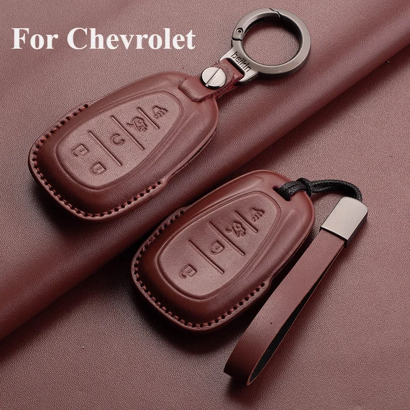 New Leather Car Remote Key Case Cover Shell for Chevrolet 2017-2019 Chevy Malibu Camaro Cruze Traverse Sonic Volt Bolt Equinox
New Leather Car Remote Key Case Cover Shell for Chevrolet 2017-2019 Chevy Malibu Camaro Cruze Traverse Sonic Volt Bolt Equinox