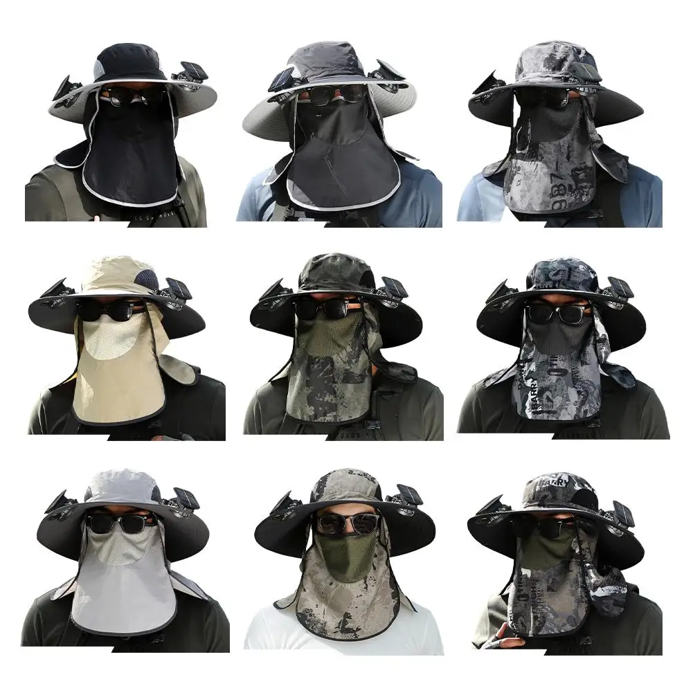 Summer Male Outdoor Fan Hat Big Edge Sun Hat Sunscreen Quick-drying Fishing Hat Solar USB Rechargeable Full Face Cover Mute Fan
Summer Male Outdoor Fan Hat Big Edge Sun Hat Sunscreen Quick-drying Fishing Hat Solar USB Rechargeable Full Face Cover Mute Fan