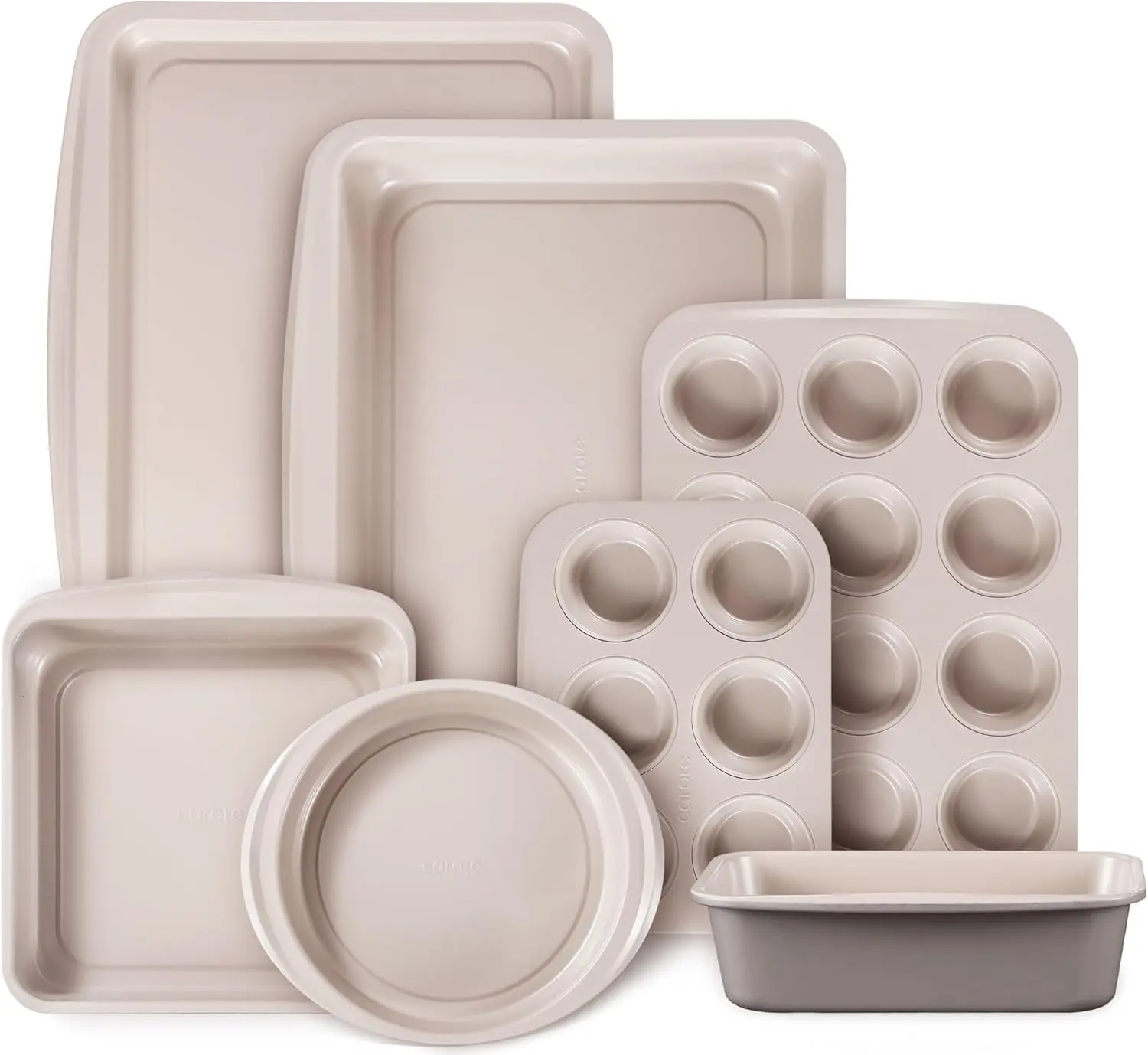 7-Piece Nonstick Stackable Baking Pans Set - Bakeware Sets Including Cookie Sheets for Baking, Muffin Pan, Bread Pan, Cake pan,
7-Piece Nonstick Stackable Baking Pans Set - Bakeware Sets Including Cookie Sheets for Baking, Muffin Pan, Bread Pan, Cake pan,