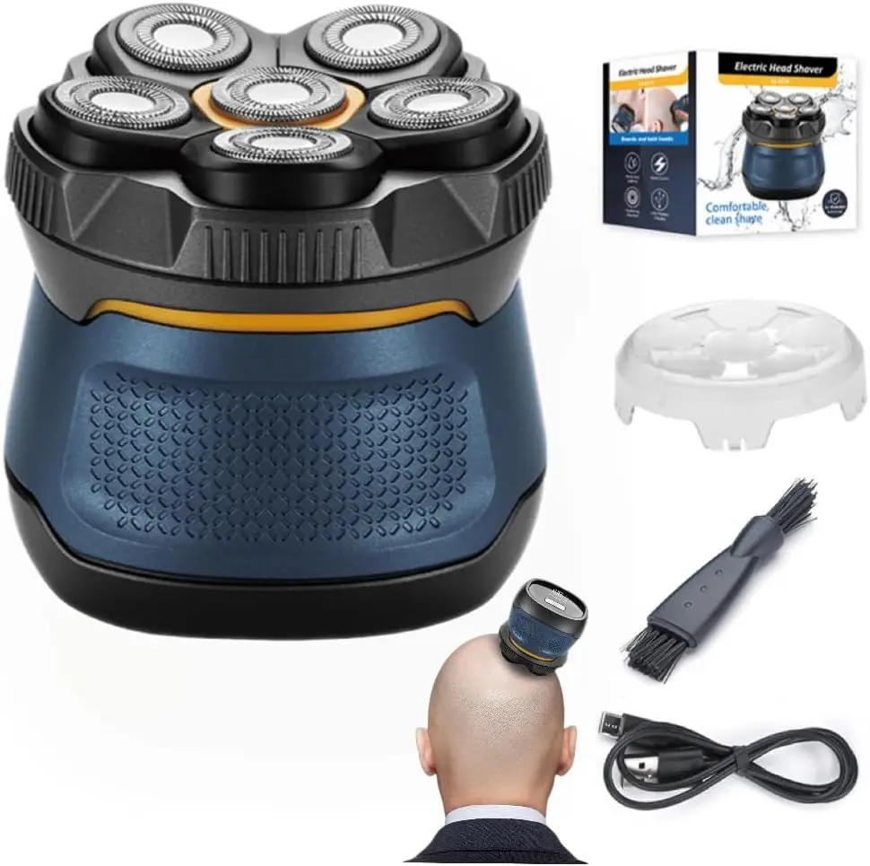 Sweker 6D Electric Head Shaver for Bald Men IPX7 Waterproof Cordless Razor with Magnetic Detachable Head Floating Cutter
Sweker 6D Electric Head Shaver for Bald Men IPX7 Waterproof Cordless Razor with Magnetic Detachable Head Floating Cutter