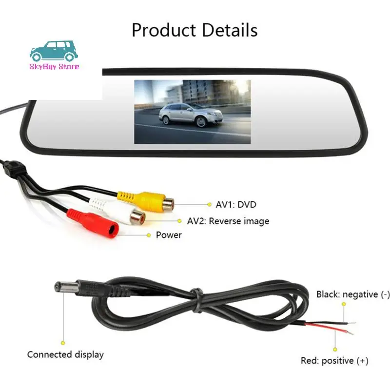 3X 4.3Inch Car DVR Dash Camera Rear View Mirror Monitor Supports 2-Way Video Recorder Dash Cam LCD Display
3X 4.3Inch Car DVR Dash Camera Rear View Mirror Monitor Supports 2-Way Video Recorder Dash Cam LCD Display