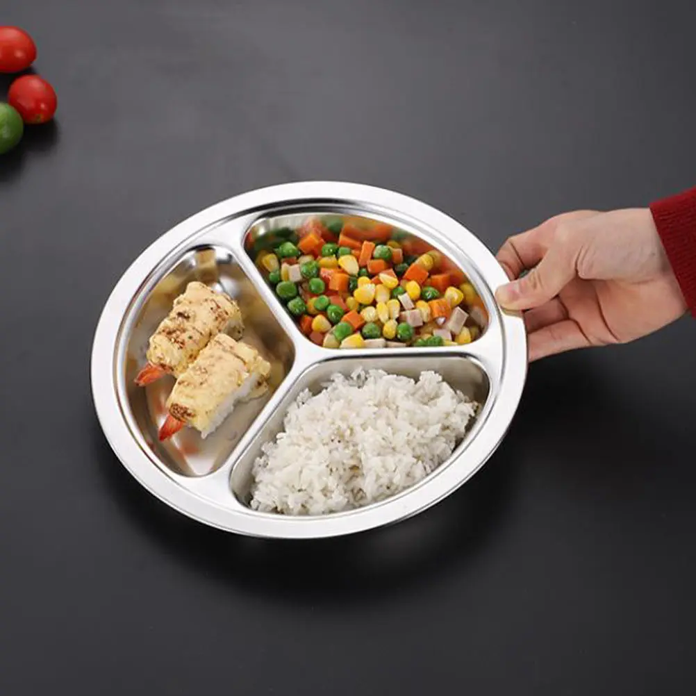 2Pcs Stainless Lunch Tray Food Restaurant Plate Divider Thickened Restaurant Canteen Plate for School Serving Fruit
2Pcs Stainless Lunch Tray Food Restaurant Plate Divider Thickened Restaurant Canteen Plate for School Serving Fruit