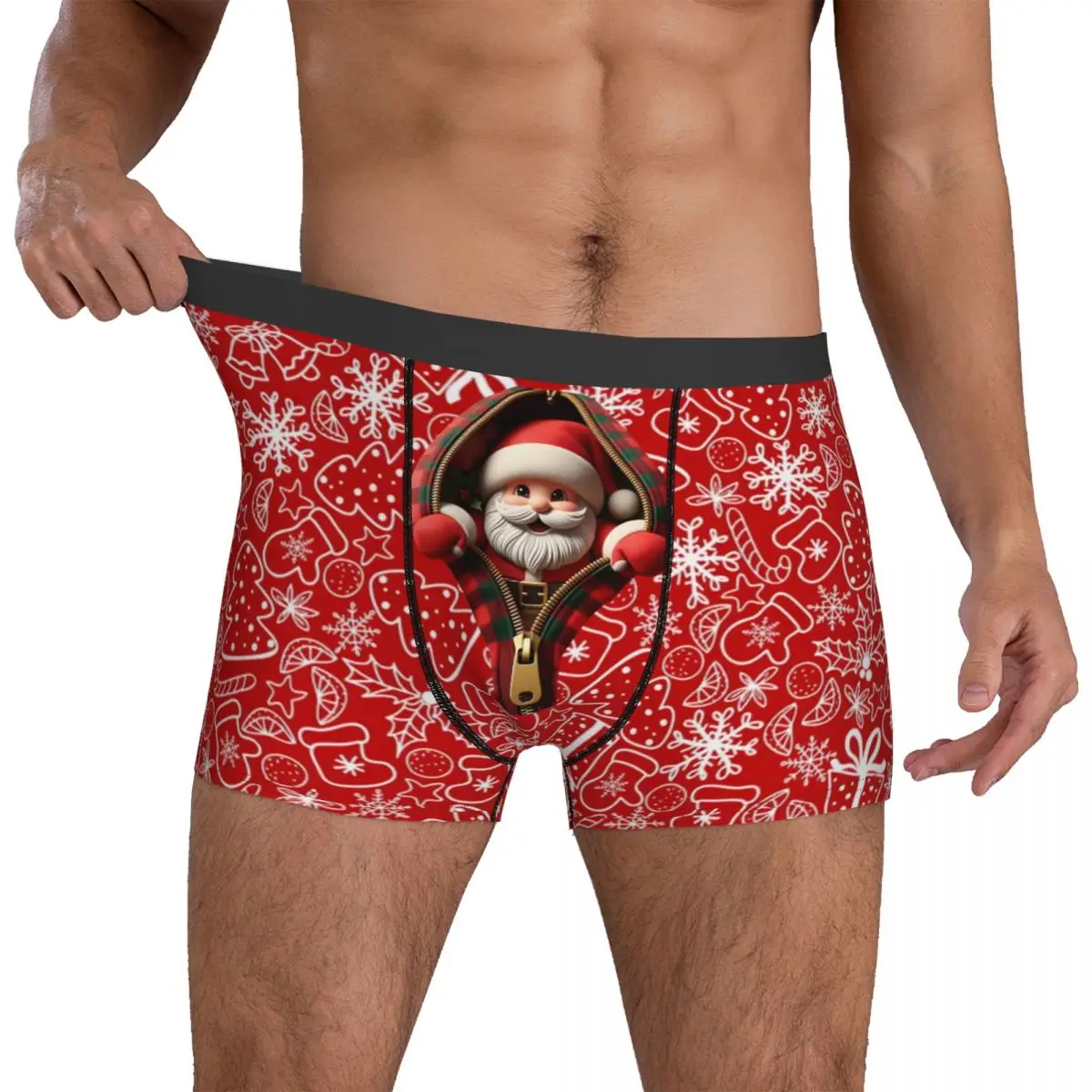 Рождественское нижнее белье Санта-Клауса, мужские трусы с принтом, удобные качественные шорты, трусы большого размера
Рождественское нижнее белье Санта-Клауса, мужские трусы с принтом, удобные качественные шорты, трусы большого размера