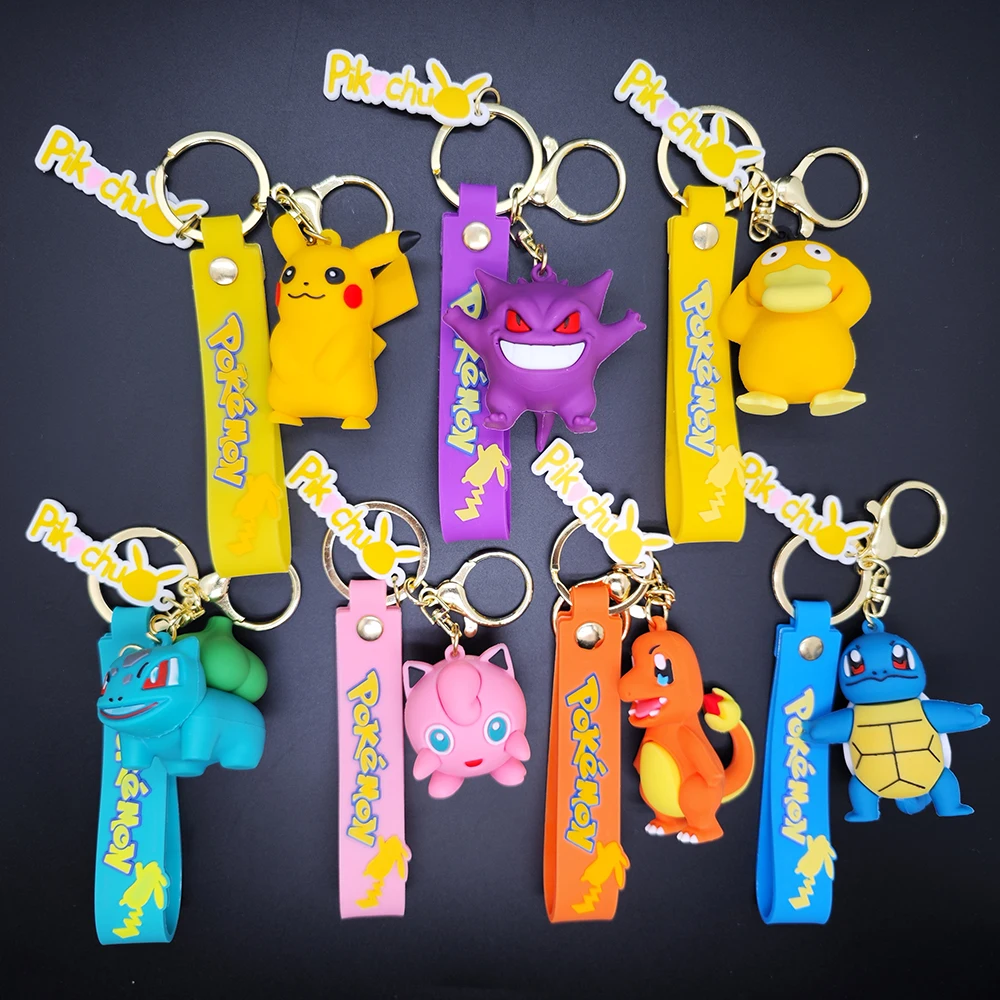 Anime New Pokemon Pikachu Psyduck Gengar Keychain Fashion Jewelry Resin Action Figures PVC Key Ring Bag Pendant
Anime New Pokemon Pikachu Psyduck Gengar Keychain Fashion Jewelry Resin Action Figures PVC Key Ring Bag Pendant