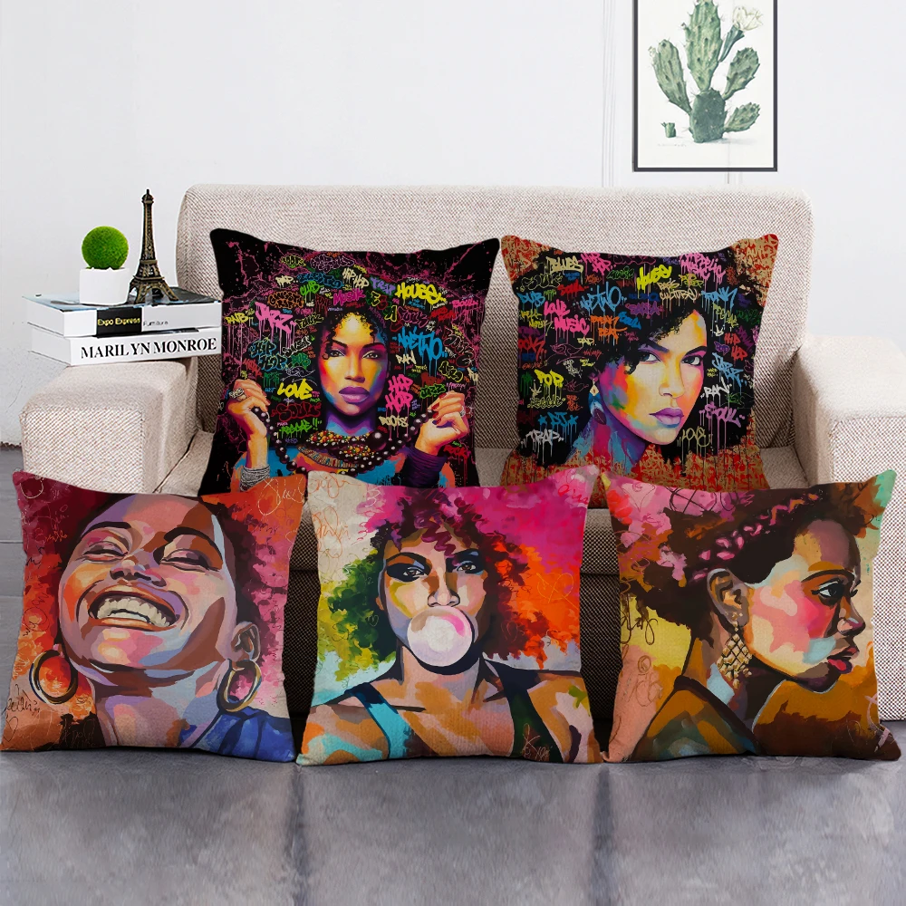 African American Print Cushion Cover 45X45CM Decorative Throw Pillow Case for Home or Hotel/ Hospital Decor
African American Print Cushion Cover 45X45CM Decorative Throw Pillow Case for Home or Hotel/ Hospital Decor
