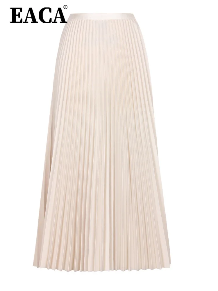 EACA Solid Color Simple 2024 Summer New Women's Fashion Classic Versatile A-line Pleated Skirt High-quality Half Body Mid Skirt
EACA Solid Color Simple 2024 Summer New Women's Fashion Classic Versatile A-line Pleated Skirt High-quality Half Body Mid Skirt