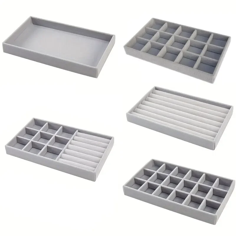 Velvet Jewelry Display Tray Exquisite Jewellery Holder Portable Ring Earrings Necklace Organizer Storage Box Organizator Trays
Velvet Jewelry Display Tray Exquisite Jewellery Holder Portable Ring Earrings Necklace Organizer Storage Box Organizator Trays