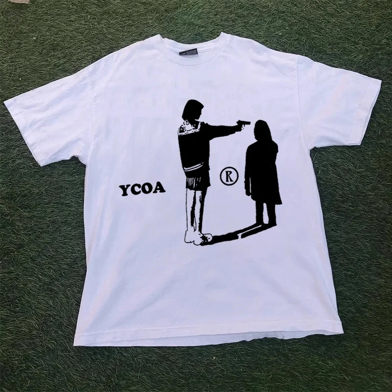 Summer New Men's T-shirt Large Pattern Y2k Street Wear Short Sleeve Harajuku Top Fashion Gothic Outdoor Camping Top
Summer New Men's T-shirt Large Pattern Y2k Street Wear Short Sleeve Harajuku Top Fashion Gothic Outdoor Camping Top