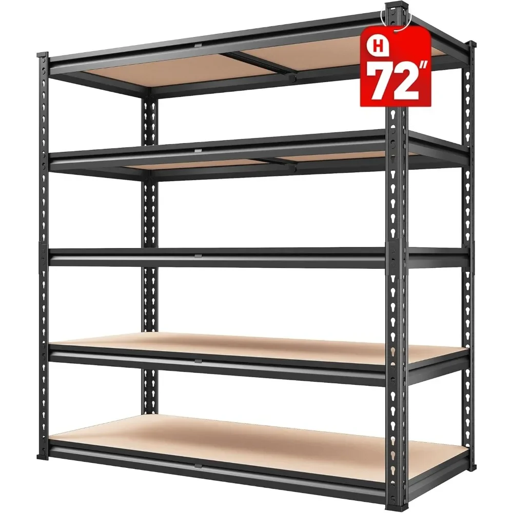 Garage Shelving 72''H Storage Shelves Heavy Duty Shelving 5 Tier Metal Shelves for Garage Shelves
Garage Shelving 72''H Storage Shelves Heavy Duty Shelving 5 Tier Metal Shelves for Garage Shelves