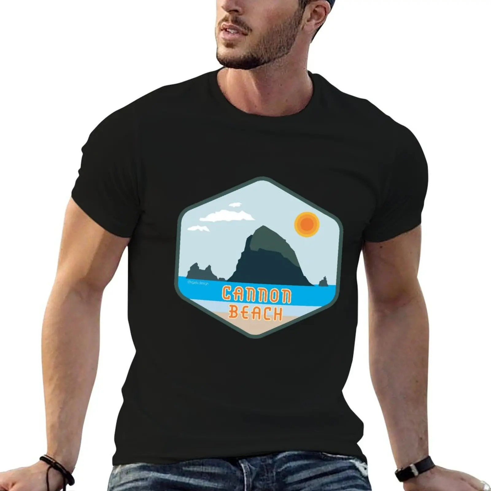 Cannon Beach Haystack Rock Badge T-Shirt man t shirts for men casual man tshirt men t shirt cotton 100% T-shirt
Cannon Beach Haystack Rock Badge T-Shirt man t shirts for men casual man tshirt men t shirt cotton 100% T-shirt