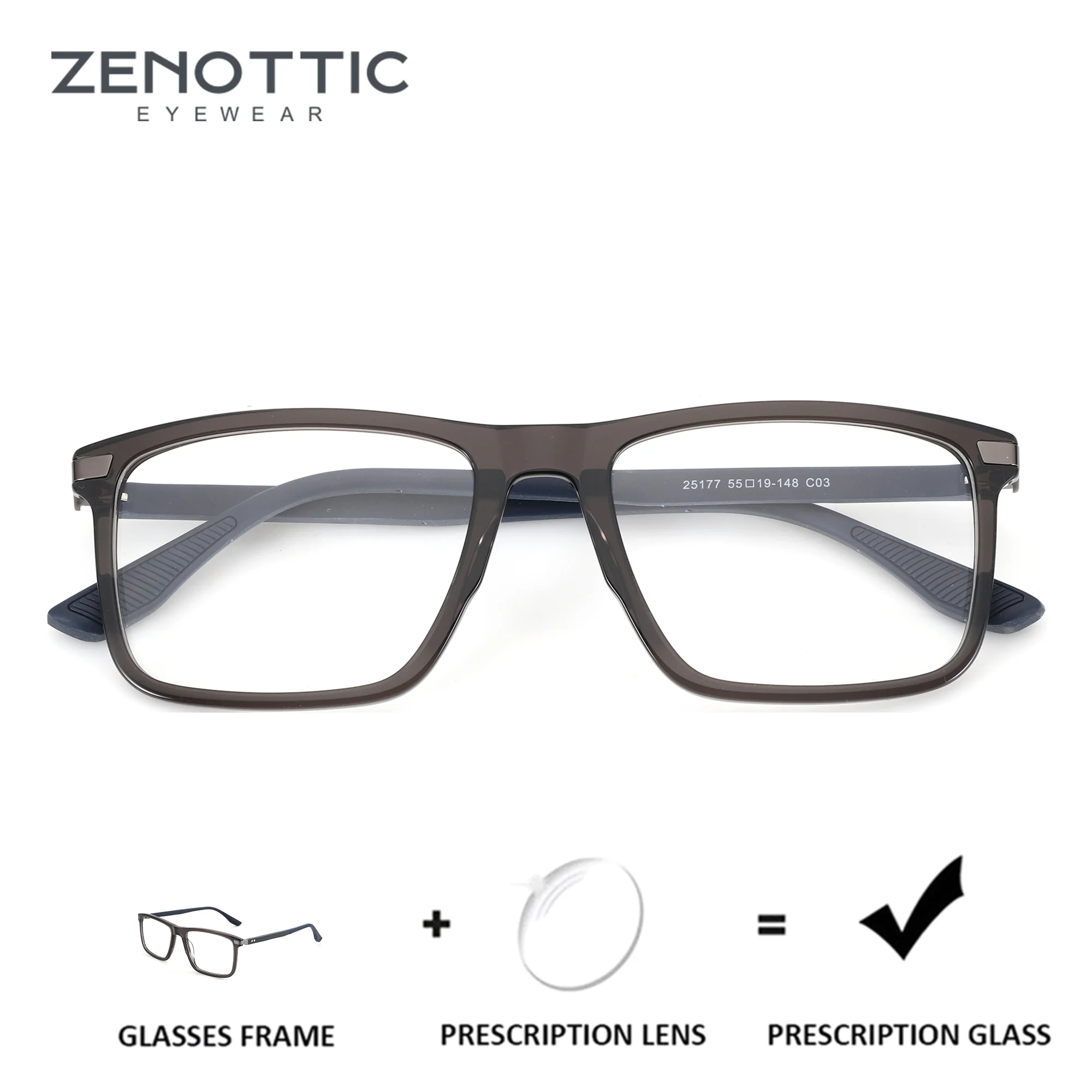 ZENOTTIC (M Size) Acetate Square Prescription Glasses For Men Blue Light Photochromic Medical Lenses Myopia Optical Eyewear
ZENOTTIC (M Size) Acetate Square Prescription Glasses For Men Blue Light Photochromic Medical Lenses Myopia Optical Eyewear