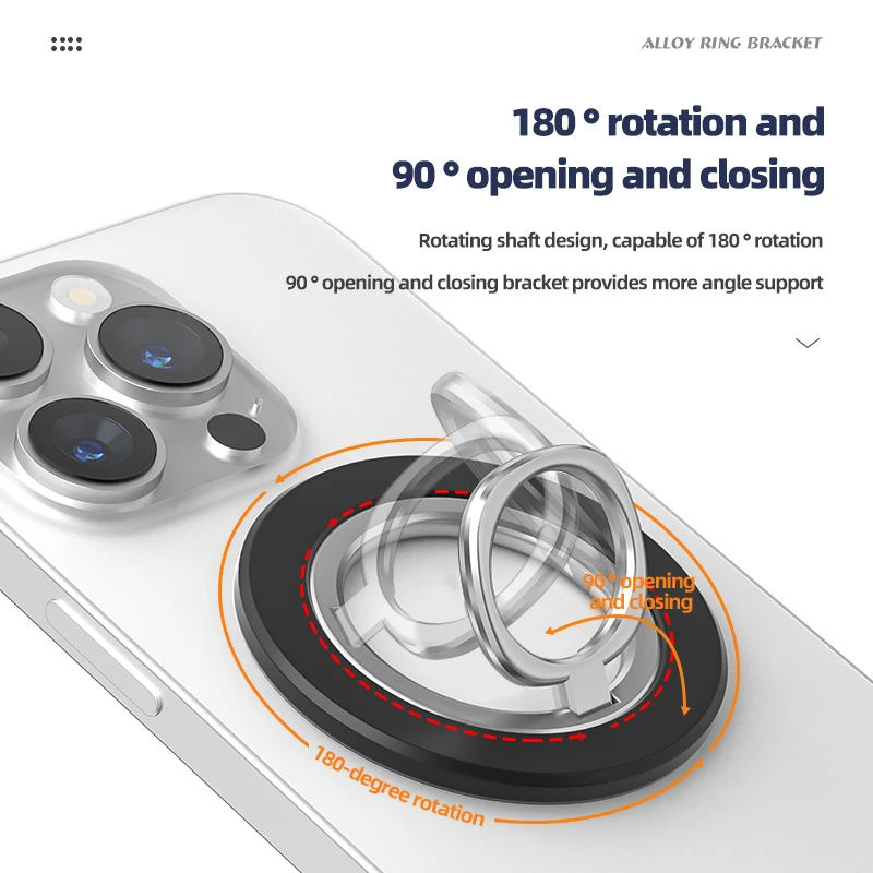Magnetic Ring Buckle Mobile Phone Bracket 360 Rotating Foldable Portable Strong Adsorption Metal For iPhone
Magnetic Ring Buckle Mobile Phone Bracket 360 Rotating Foldable Portable Strong Adsorption Metal For iPhone