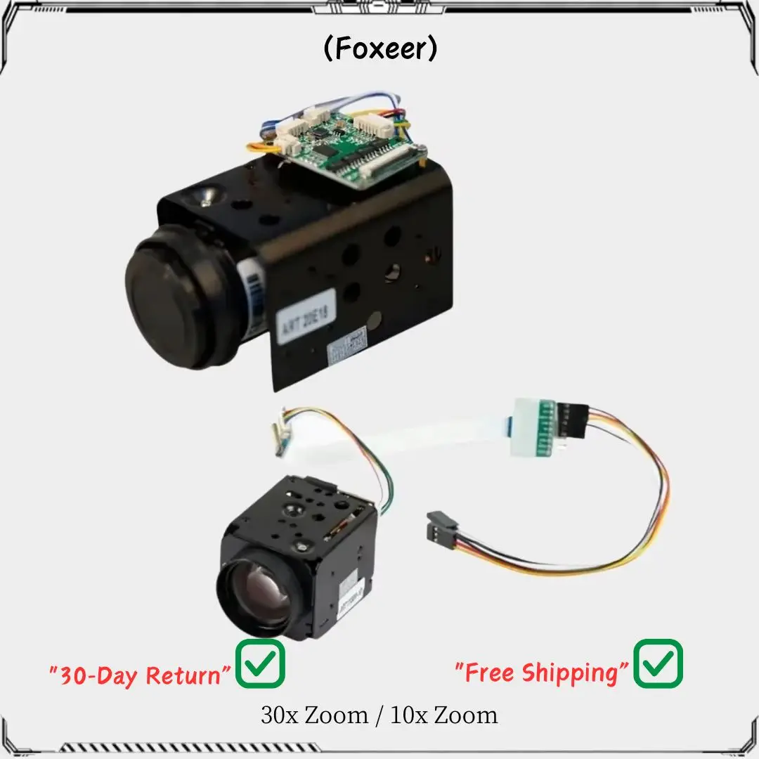 Foxeer 30x Zoom / 10x Zoom 700TVL CMOS Camera PWM Controll AHD/CVI/CVBS for RC Multirotor Airplane Fixed-Wing DIY Parts
Foxeer 30x Zoom / 10x Zoom 700TVL CMOS Camera PWM Controll AHD/CVI/CVBS for RC Multirotor Airplane Fixed-Wing DIY Parts