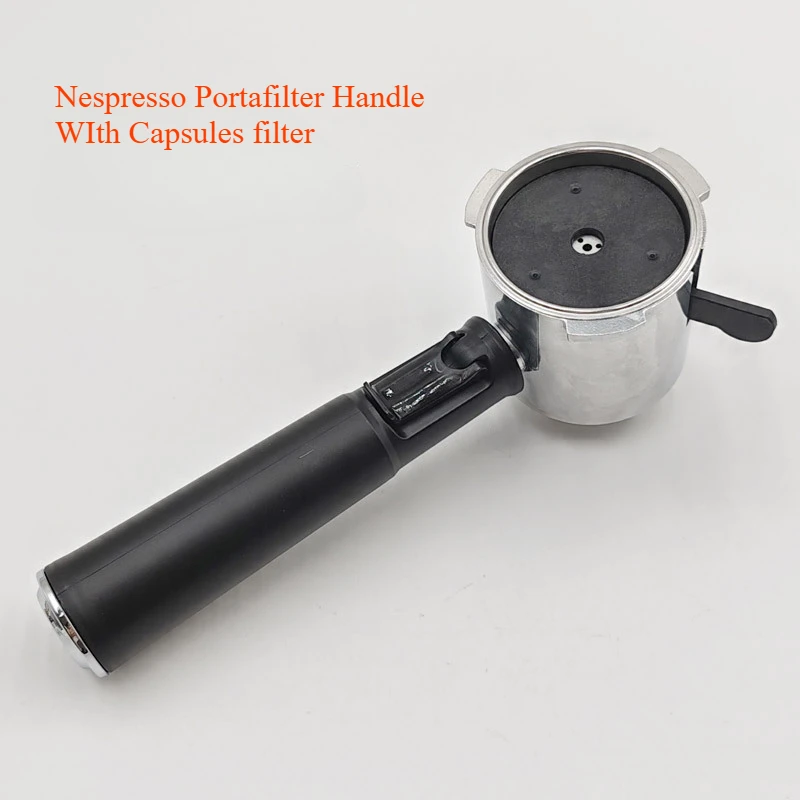 Coffee Espresso Handle Replacement Parts Nespresso Portafilter Handle WIth Capsules filter For Homix Gypas Sachi Nikai Oster
Coffee Espresso Handle Replacement Parts Nespresso Portafilter Handle WIth Capsules filter For Homix Gypas Sachi Nikai Oster