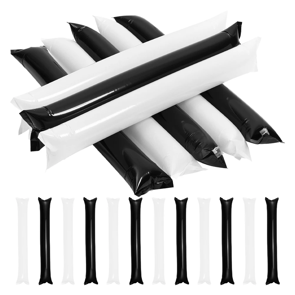 20 Pcs Inflatable Cheering Sticks White Black Thickened PE Material Safe Party Favors Sports Team Spirit Concert Basketball
20 Pcs Inflatable Cheering Sticks White Black Thickened PE Material Safe Party Favors Sports Team Spirit Concert Basketball
