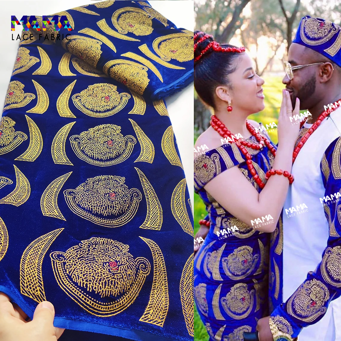 Royal Blue African Isiagu Fabric Ankara High Quality Nigeria George Original Mali Traditional Wedding Dress Velvet Lace Material
Royal Blue African Isiagu Fabric Ankara High Quality Nigeria George Original Mali Traditional Wedding Dress Velvet Lace Material