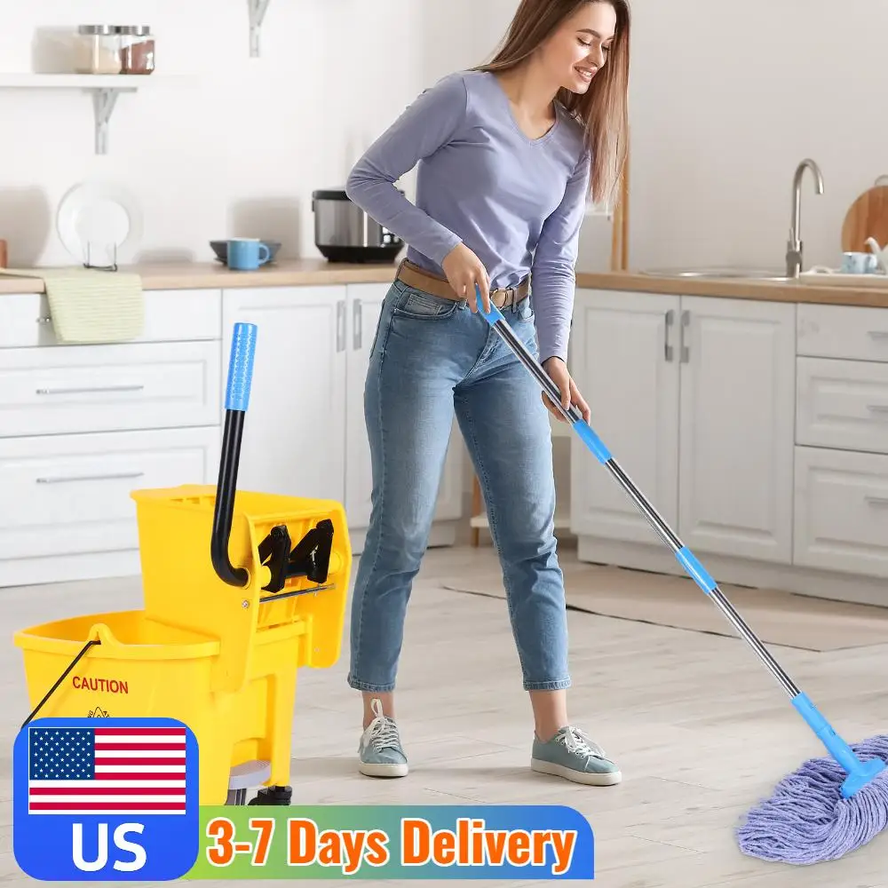 24L Mop Water Squeezer Anti-Slip Plastic Bucket Mop Wringer Multifunction Hotel Cleaning Mop Bucket Floor Cleaning Tool
24L Mop Water Squeezer Anti-Slip Plastic Bucket Mop Wringer Multifunction Hotel Cleaning Mop Bucket Floor Cleaning Tool
