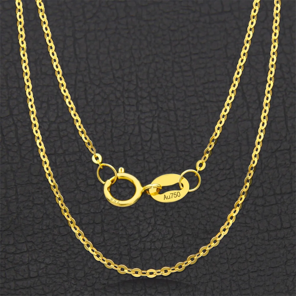 Pure Au750 18K Yellow Gold Chain Woman Perfect Simple O Link Necklace 16-24inch
Pure Au750 18K Yellow Gold Chain Woman Perfect Simple O Link Necklace 16-24inch