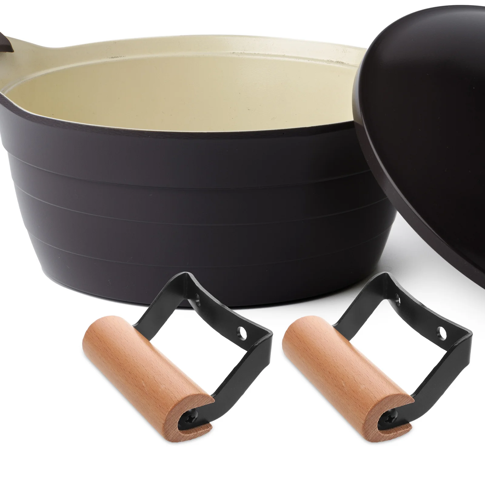 1 Set Wooden Double Hole Pot Handle Heat Resistant Side Ears Universal Replacement For Pans Woks Cookware Anti-Scald
1 Set Wooden Double Hole Pot Handle Heat Resistant Side Ears Universal Replacement For Pans Woks Cookware Anti-Scald